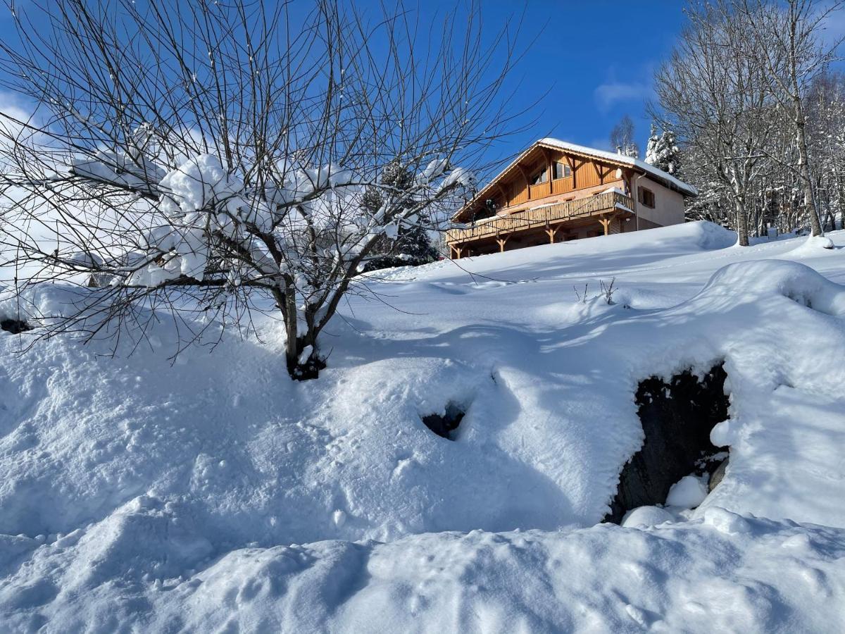Chalet Spa Le Diamant Nathalie Mn La Rouge La Bresse Bagian luar foto