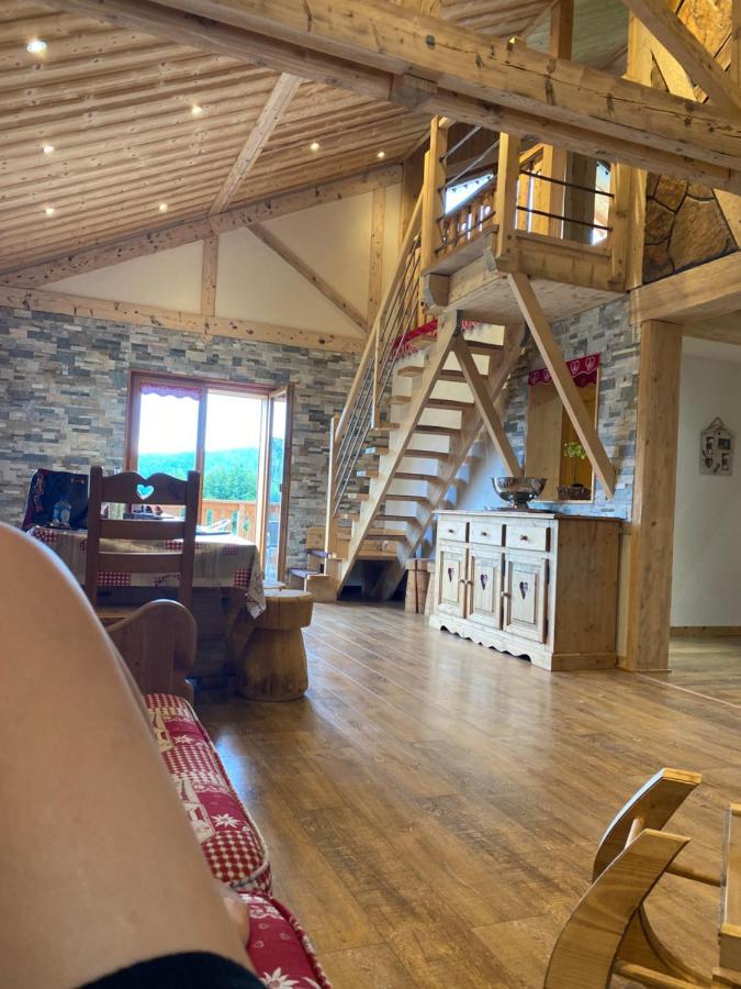 Chalet Spa Le Diamant Nathalie Mn La Rouge La Bresse Bagian luar foto