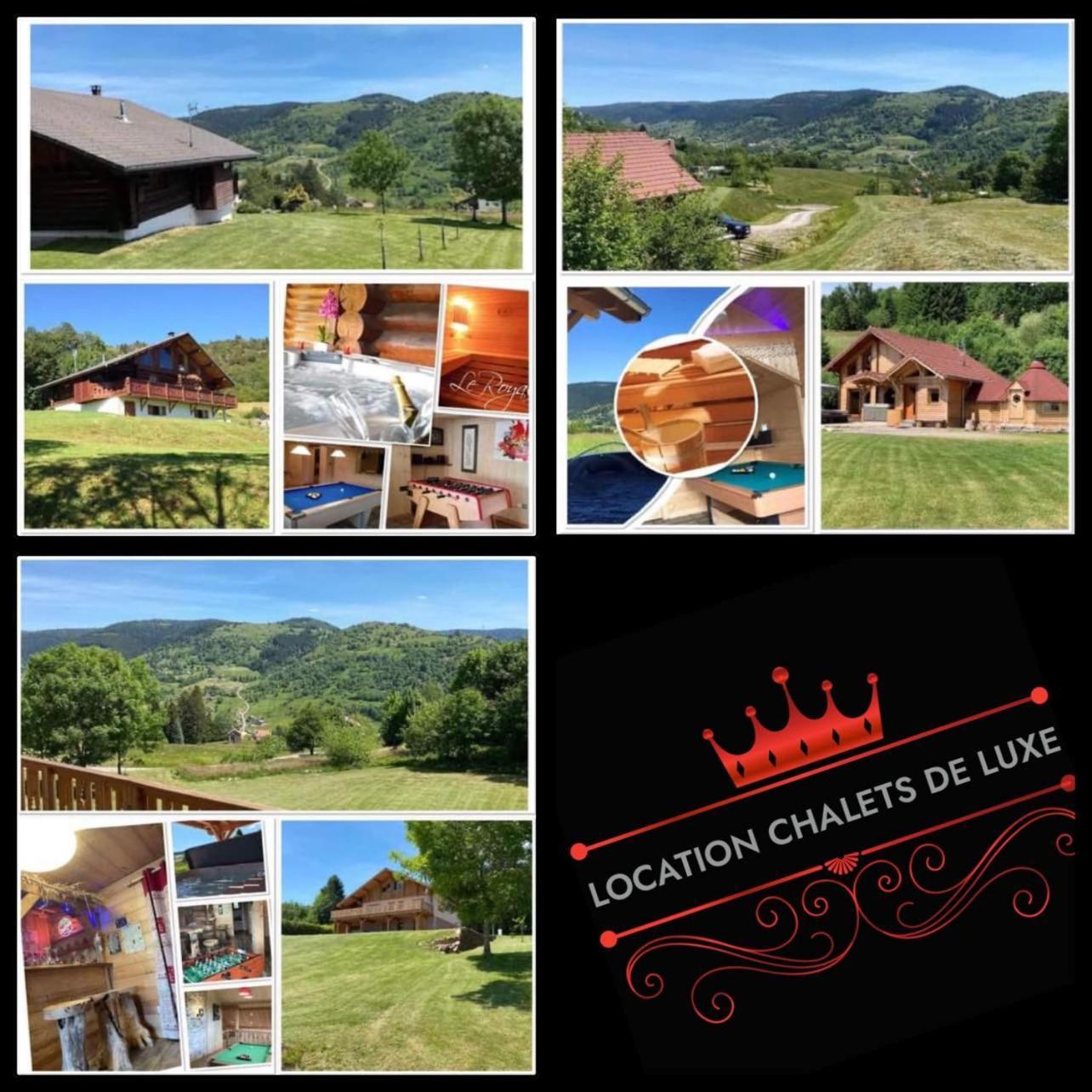 Chalet Spa Le Diamant Nathalie Mn La Rouge La Bresse Bagian luar foto